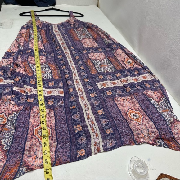 Lucky brand Bohemian Purple and Pink tapestry prints Dress size 2X - Picture 5 of 9